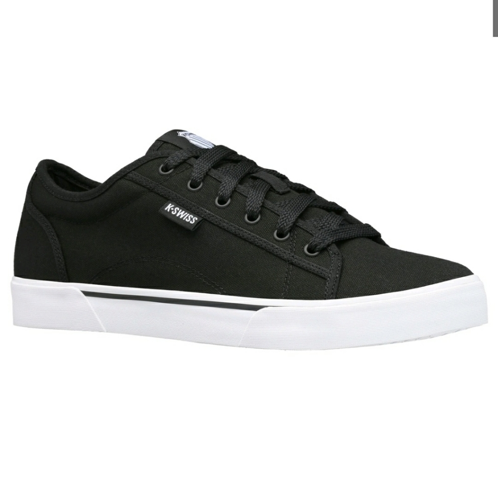 K-Swiss Sneakers Mens Canvas Fitness, Color blackSize 8, New without box…